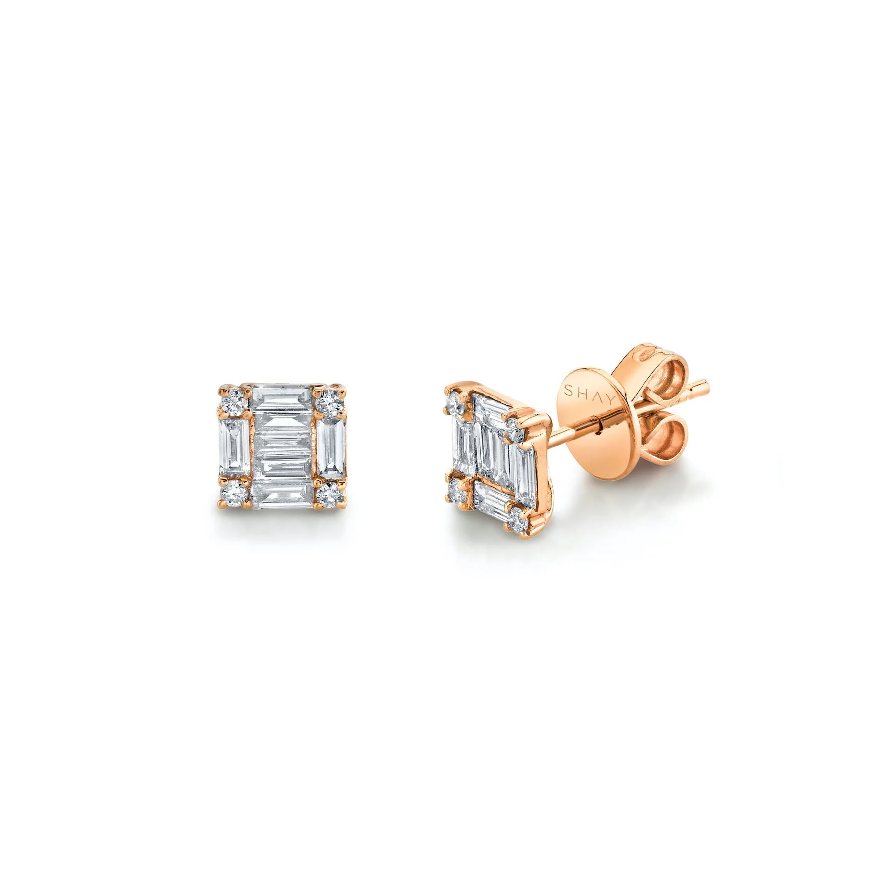 DIAMOND SQUARE STACKED STUDS - Image 3