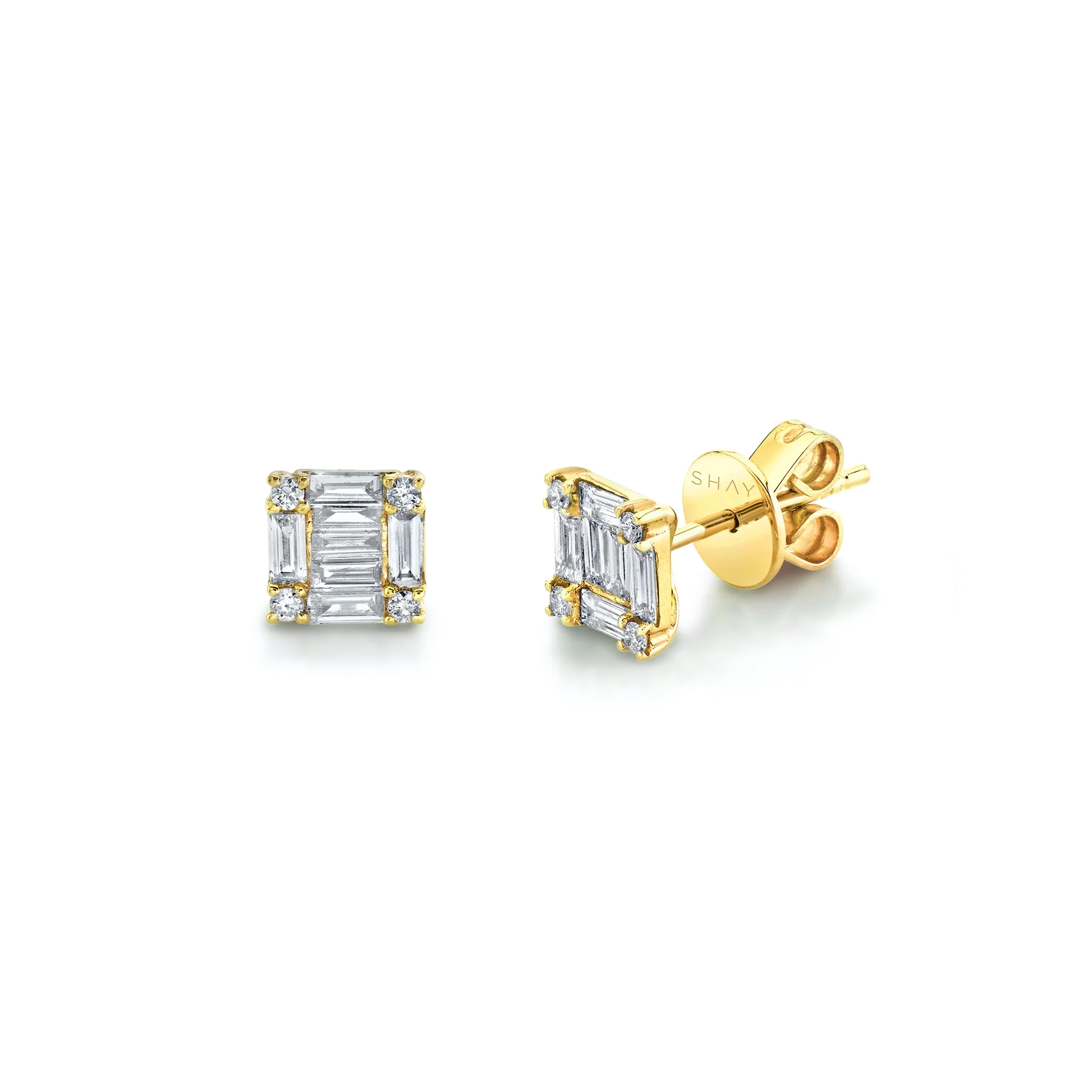 DIAMOND SQUARE STACKED STUDS - Image 4