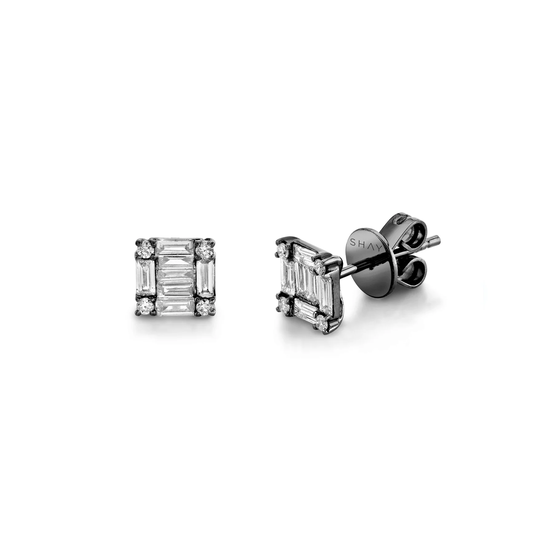 DIAMOND SQUARE STACKED STUDS - Image 5