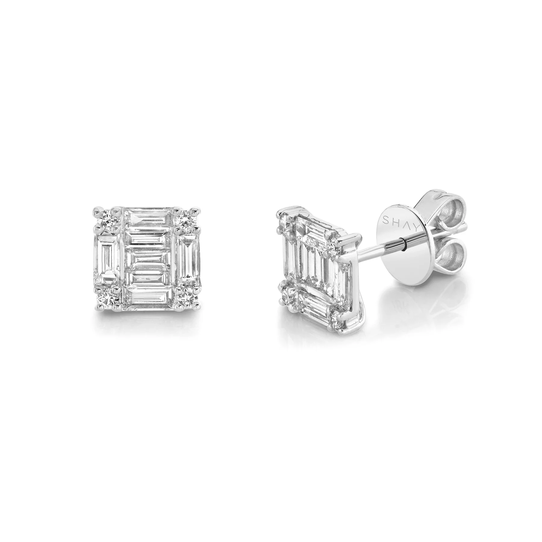 DIAMOND SQUARE STACKED STUDS - Image 8