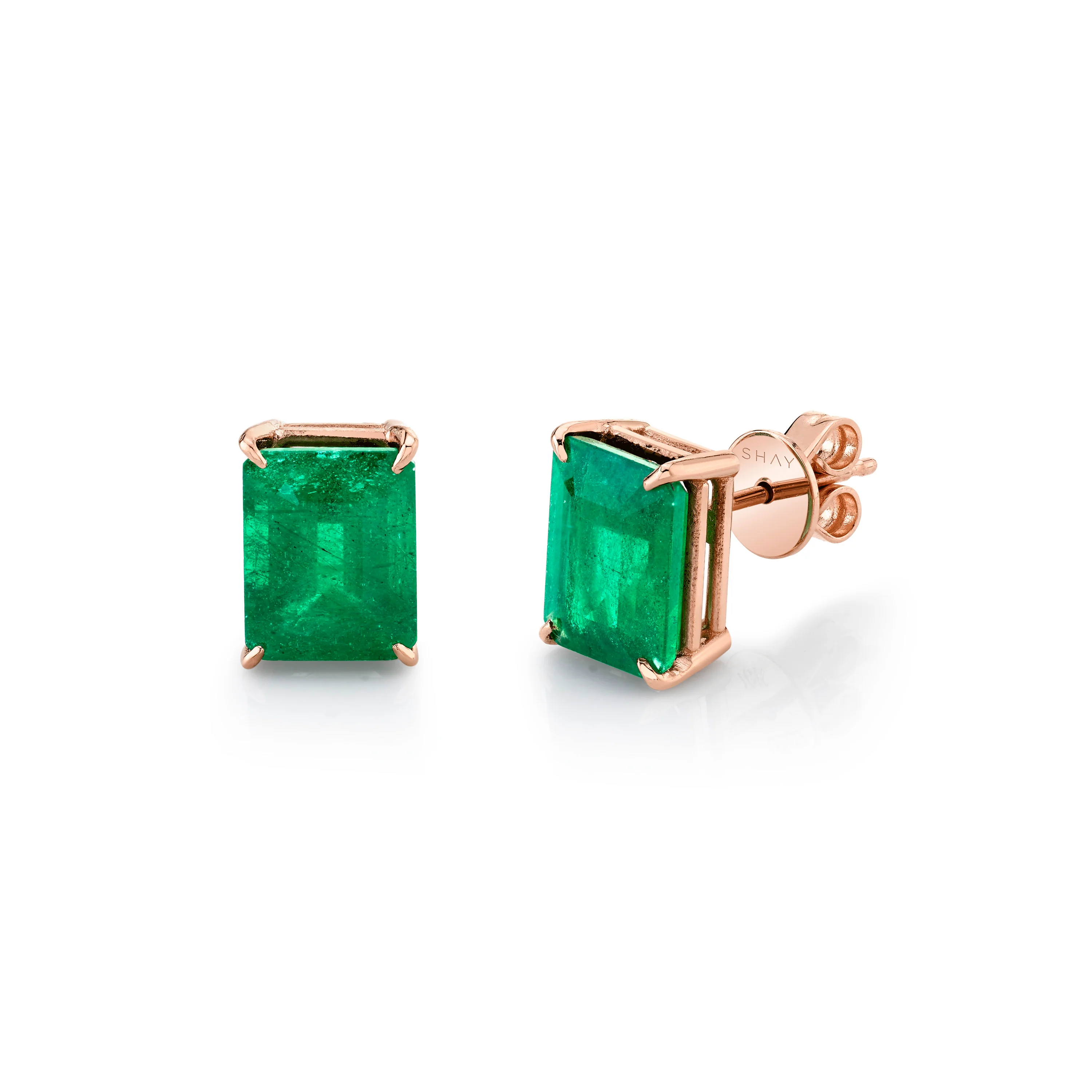 EMERALD STUDS, 3-4cts - Image 3