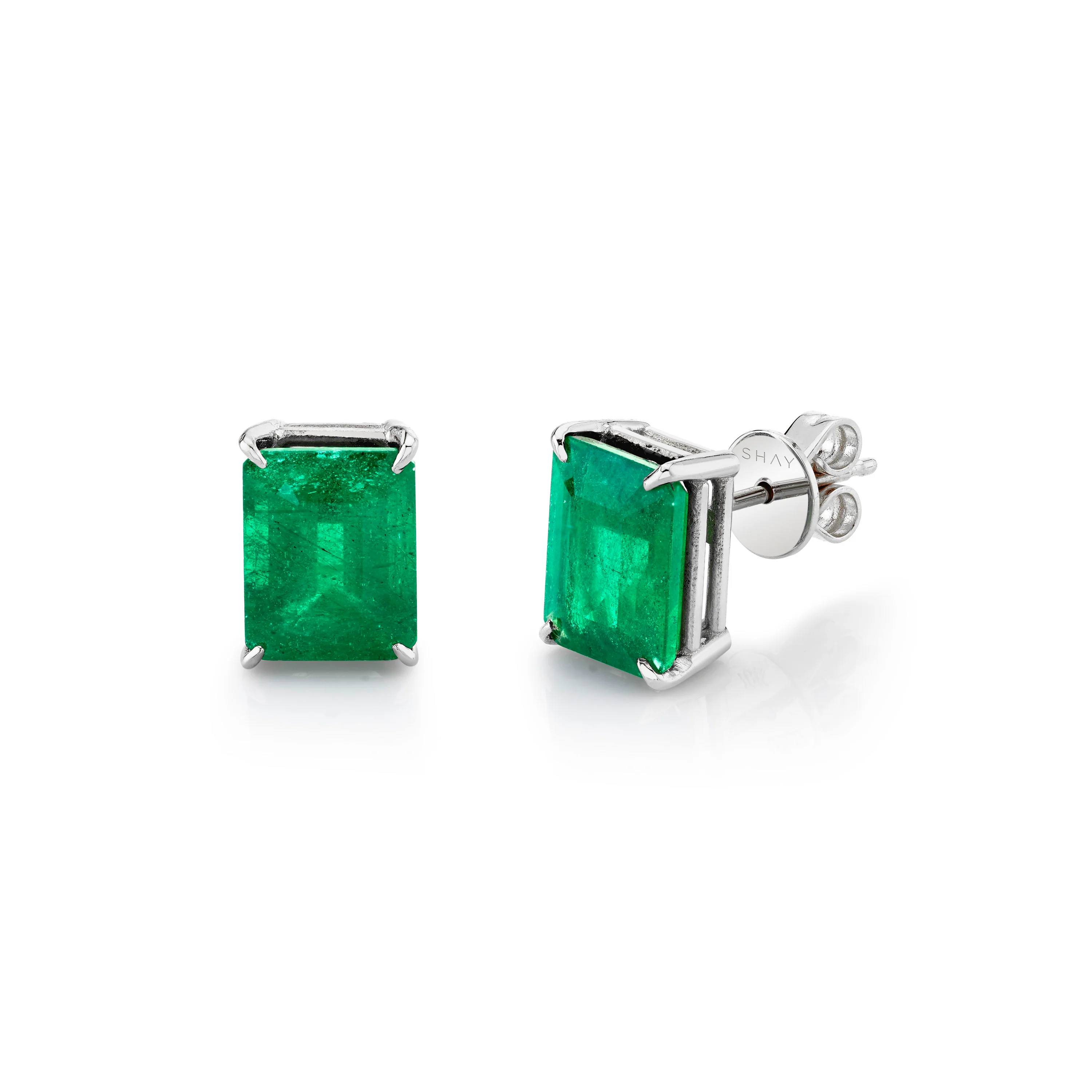 EMERALD STUDS, 3-4cts - Image 4