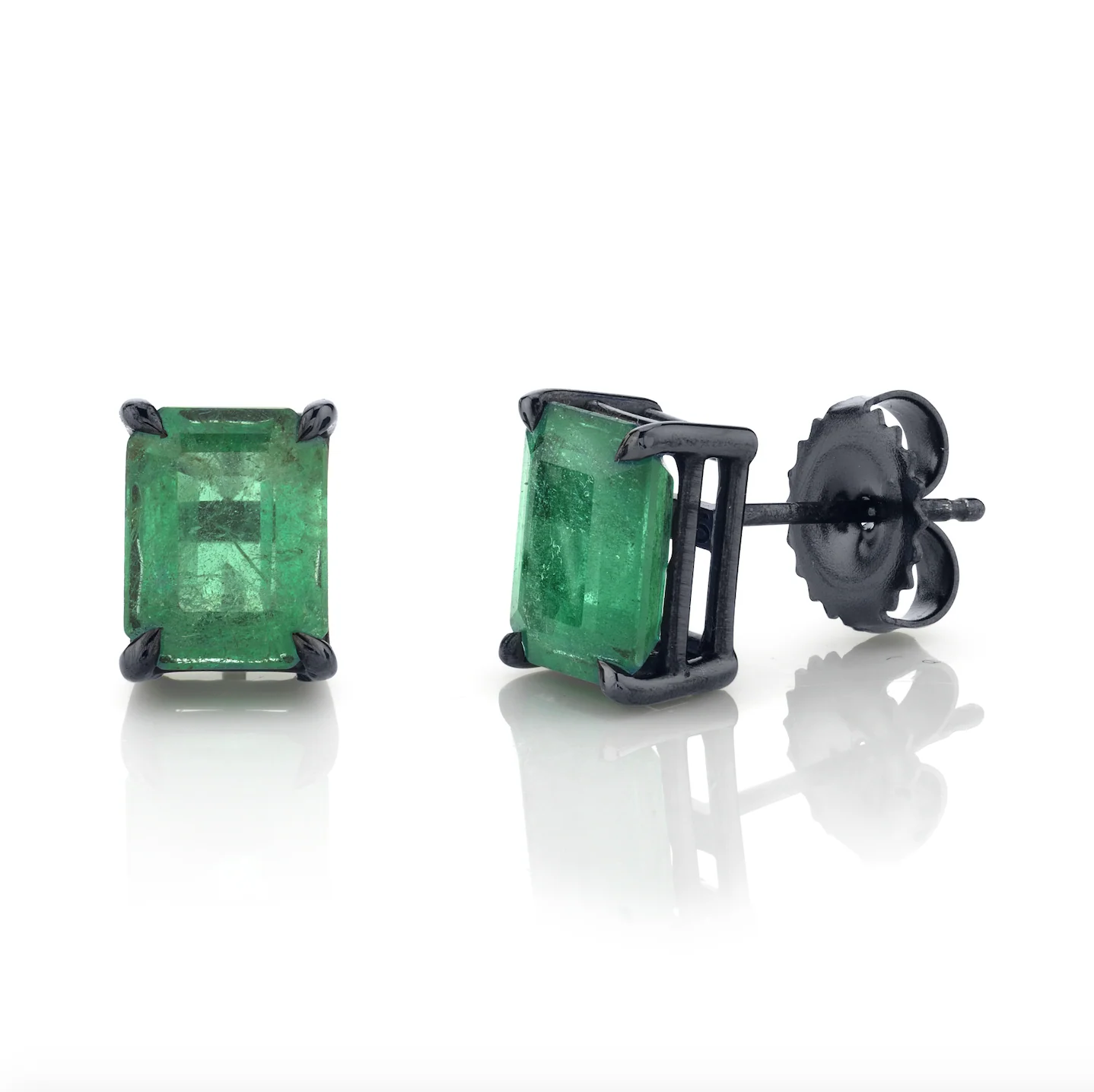 EMERALD STUDS, 3-4cts - Image 5