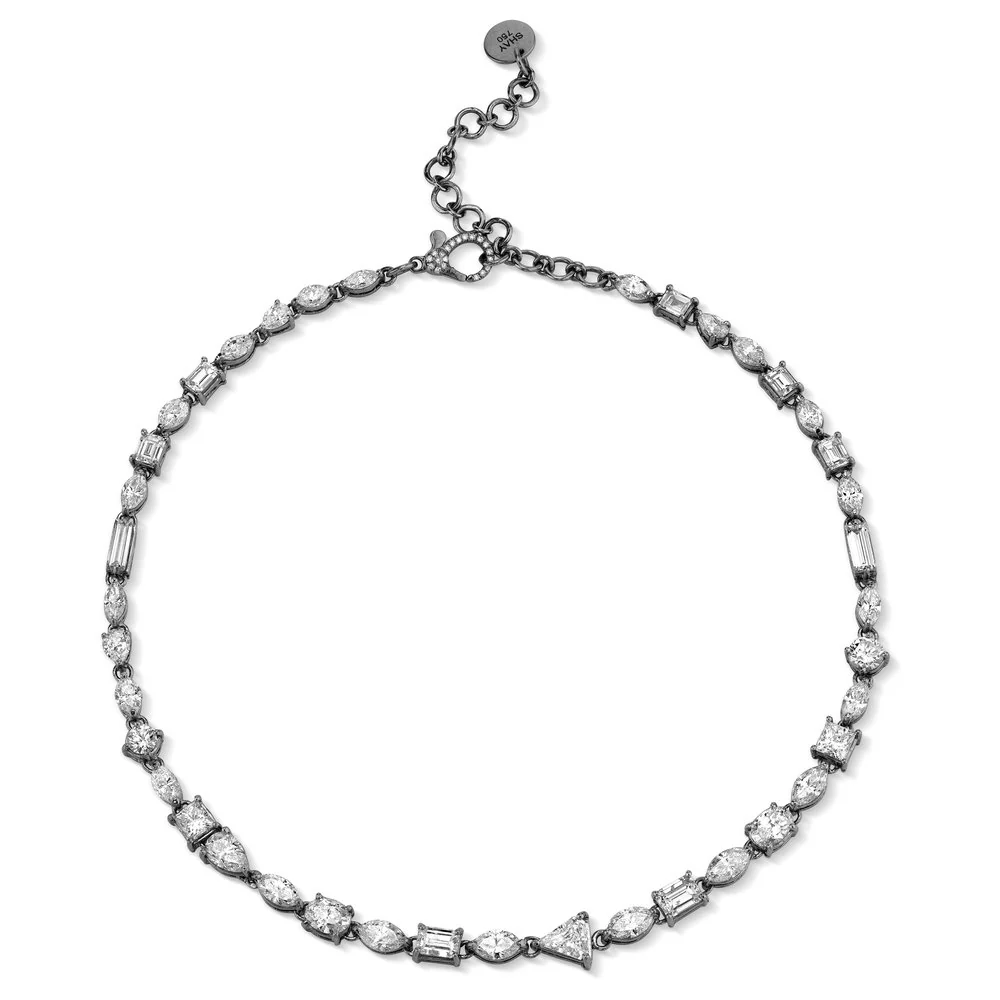 MIXED DIAMOND TENNIS NECKLACE - Image 5