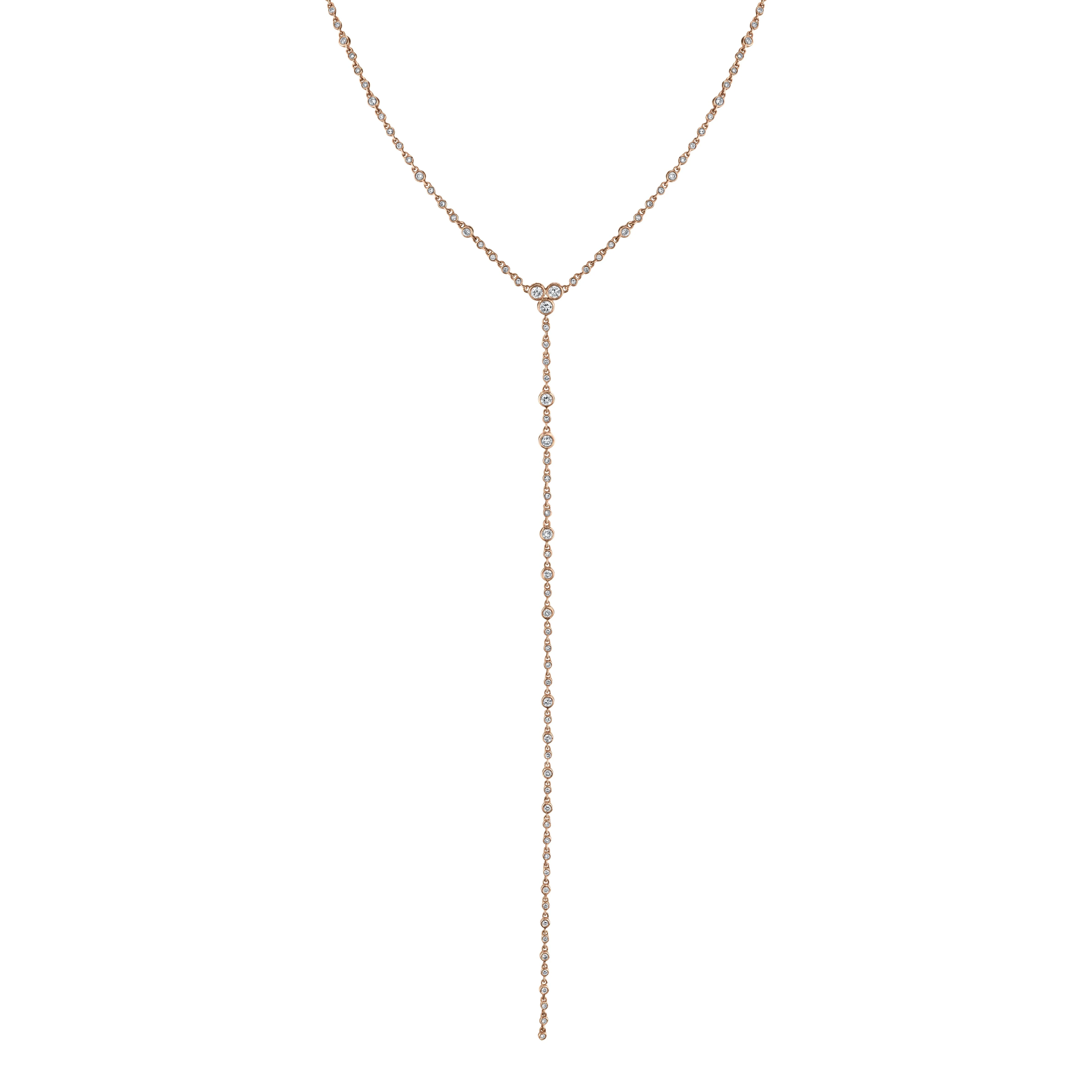 READY TO SHIP DIAMOND INFINITY Y NECKLACE - Image 4