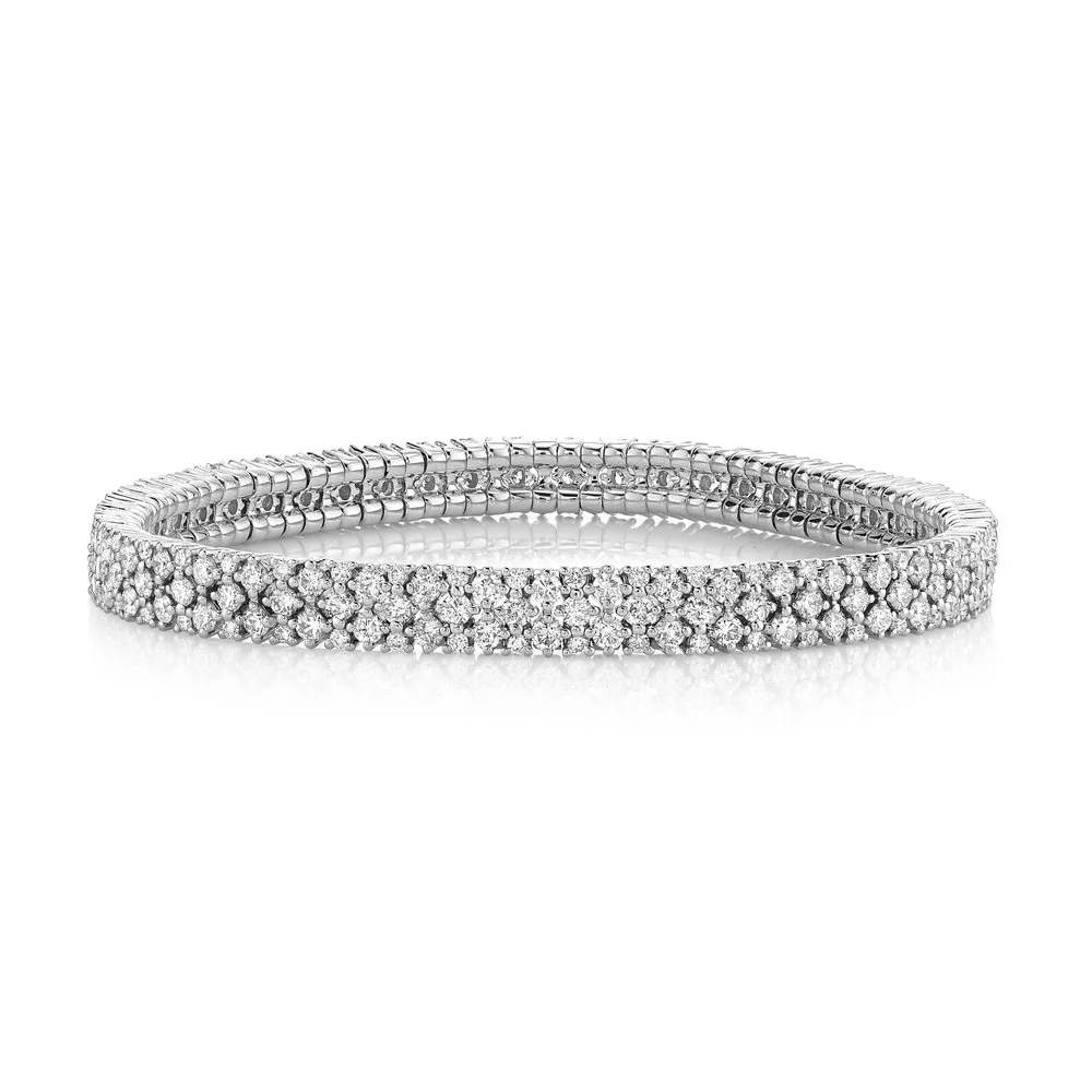 DIAMOND MESH STRETCH BRACELET - Image 4
