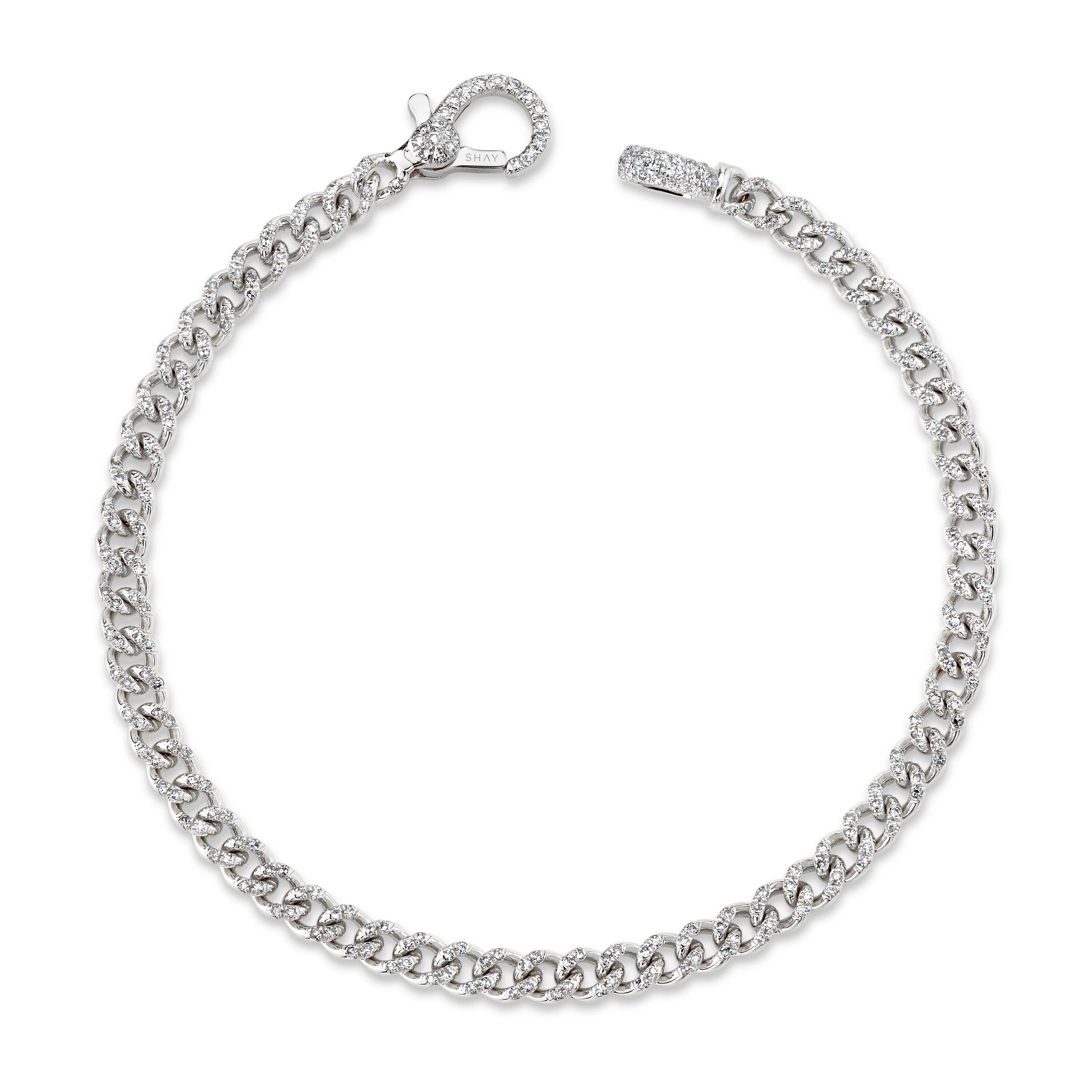 READY TO SHIP DIAMOND PAVE BABY LINK BRACELET - Image 3