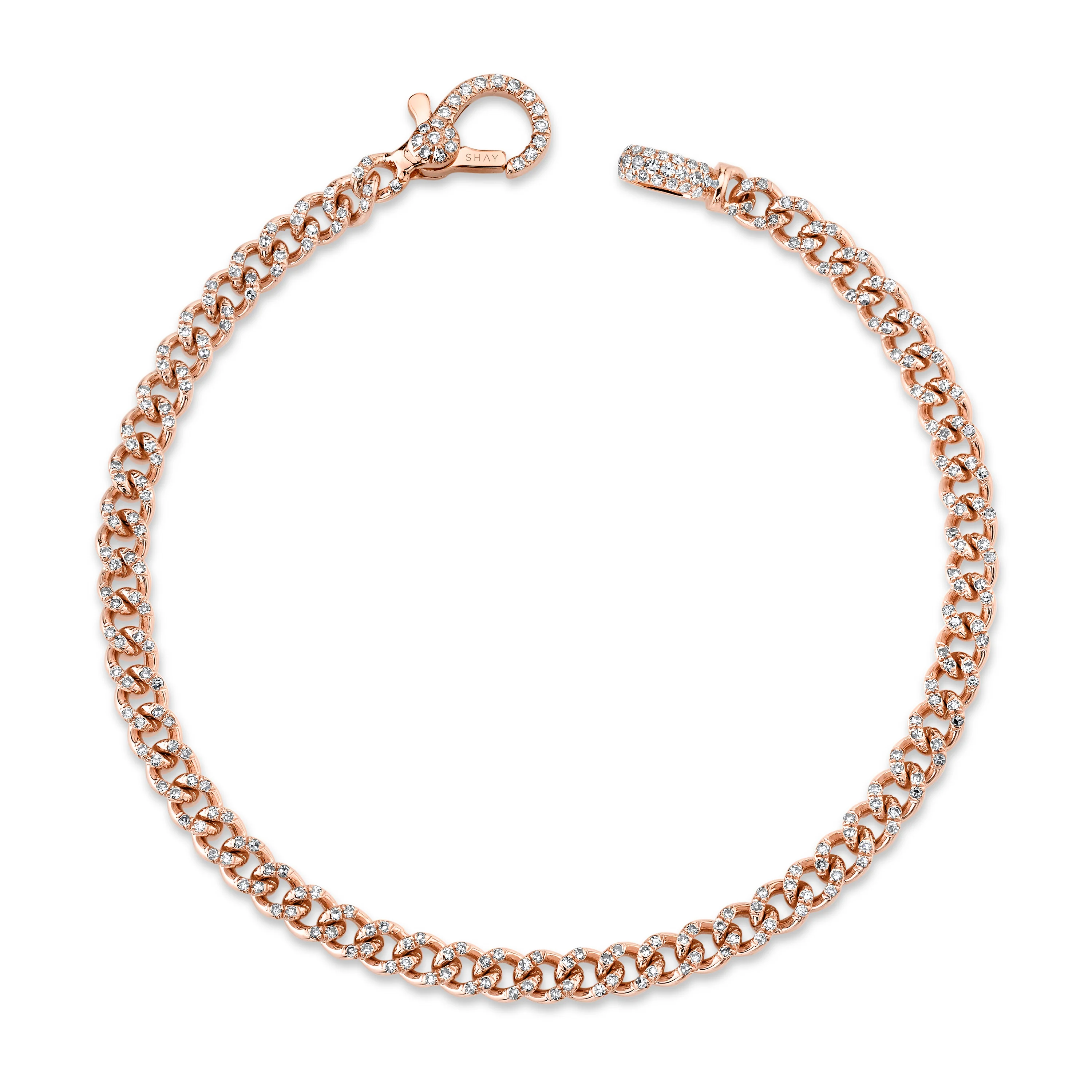 READY TO SHIP DIAMOND PAVE BABY LINK BRACELET - Image 4
