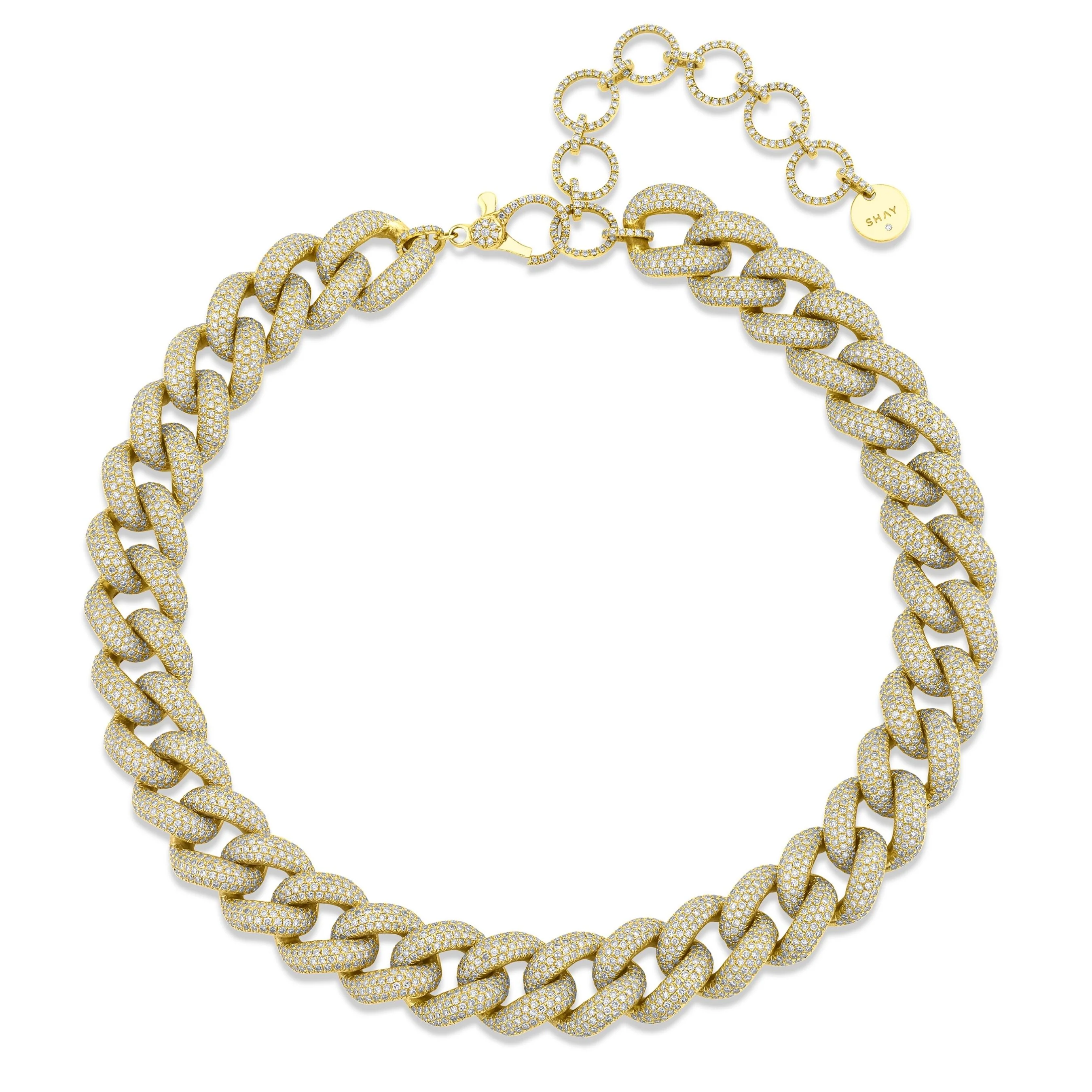 READY TO SHIP DIAMOND PAVE JUMBO LINK NECKLACE - Image 3