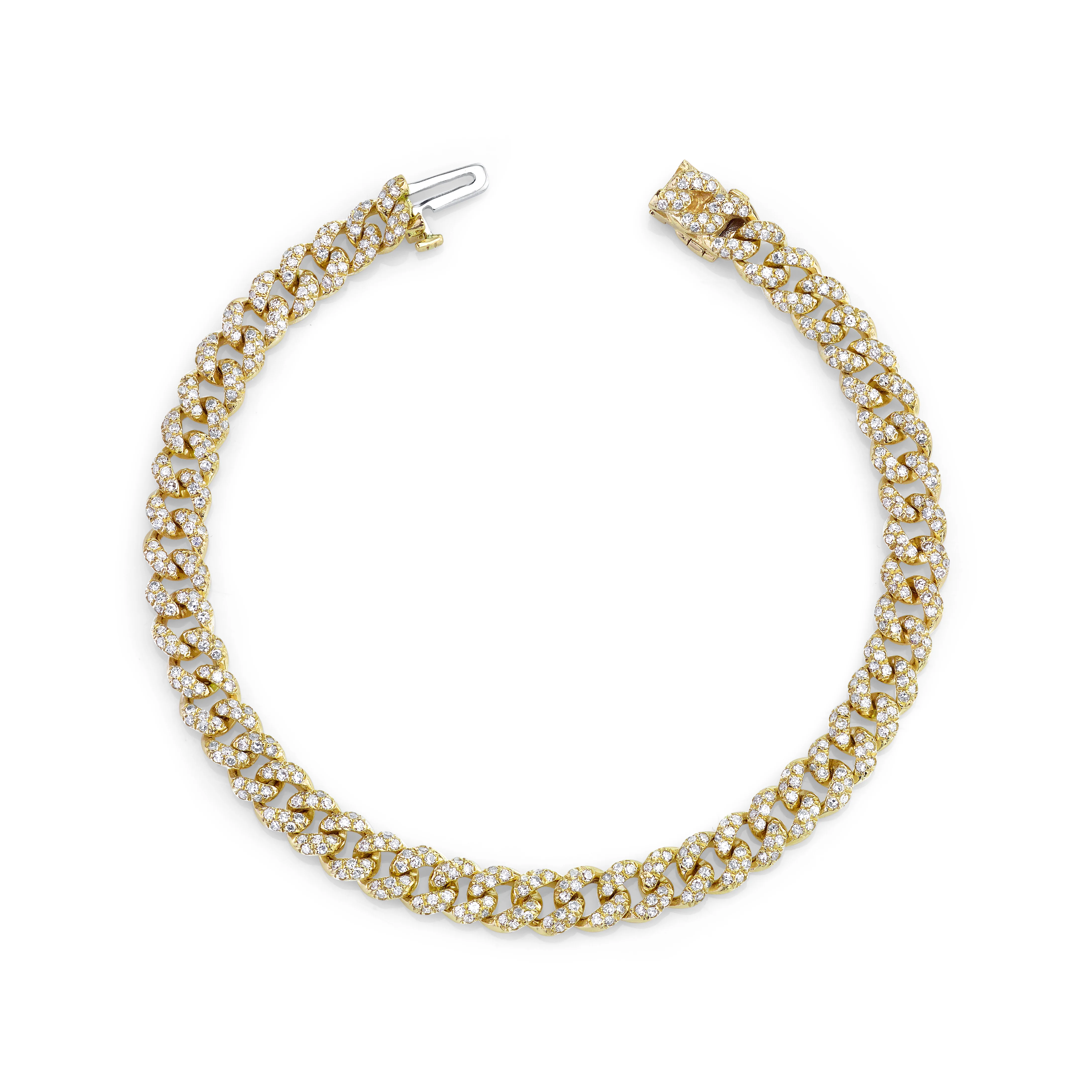 READY TO SHIP DIAMOND PAVE MINI LINK BRACELET - Image 3