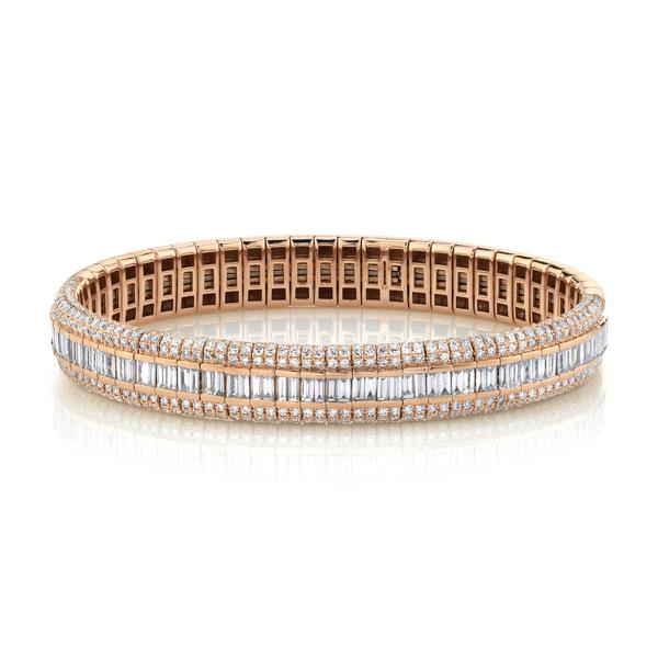 DIAMOND PAVE SCALES STRETCH BRACELET - Image 3