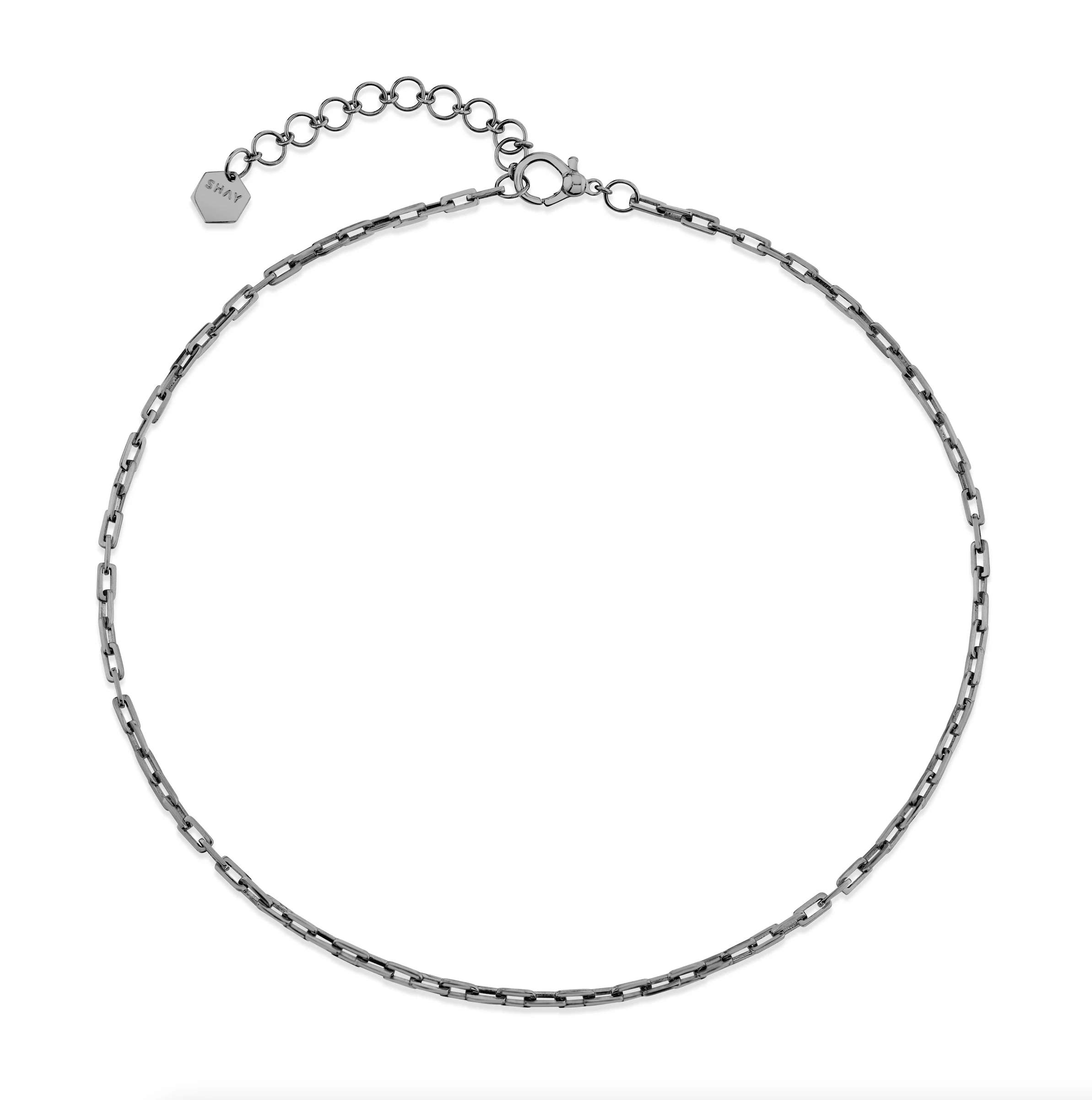 READY TO SHIP MEN'S SOLID GOLD BABY DECO LINK NECKLACE - Image 4