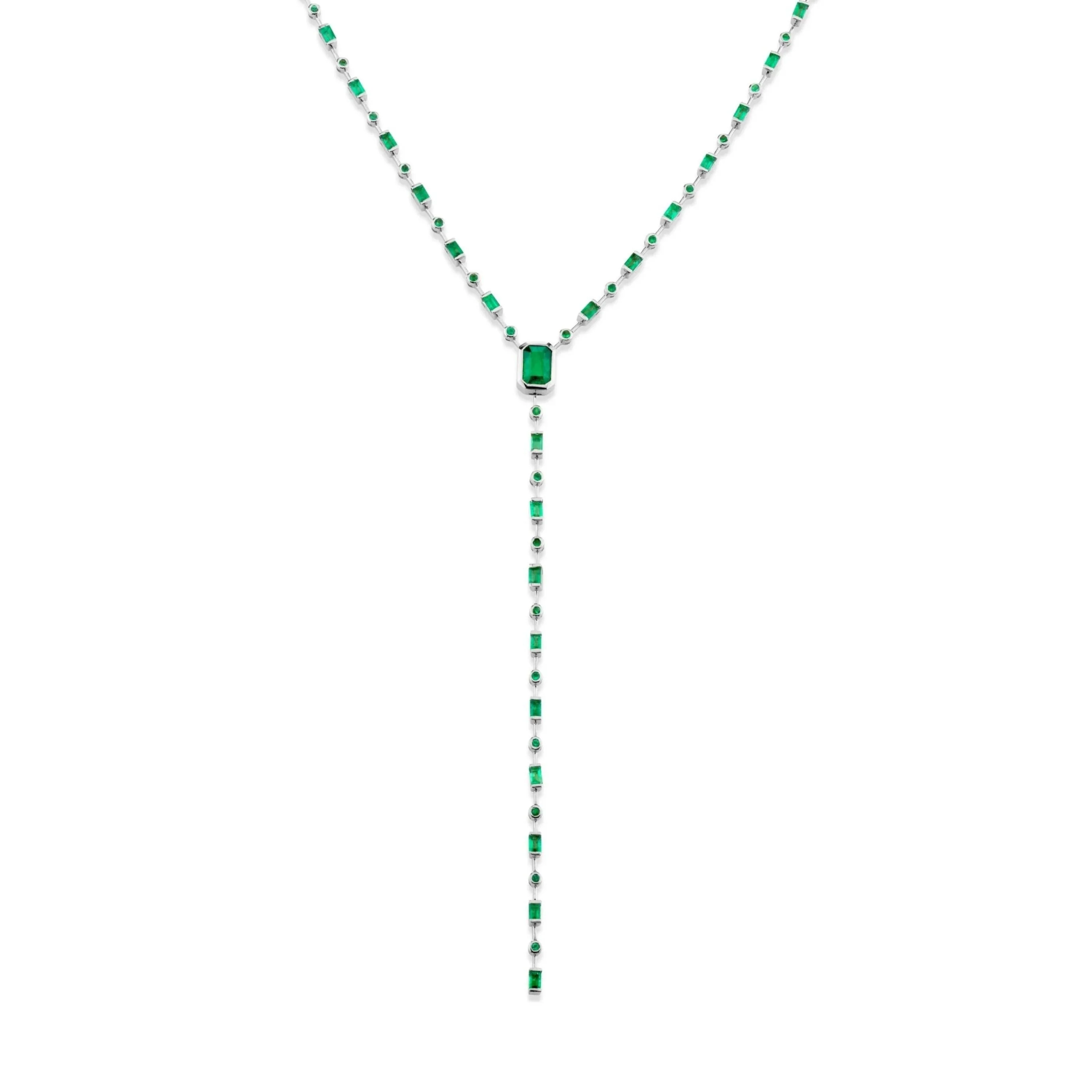 MIXED EMERALD Y NECKLACE - Image 4
