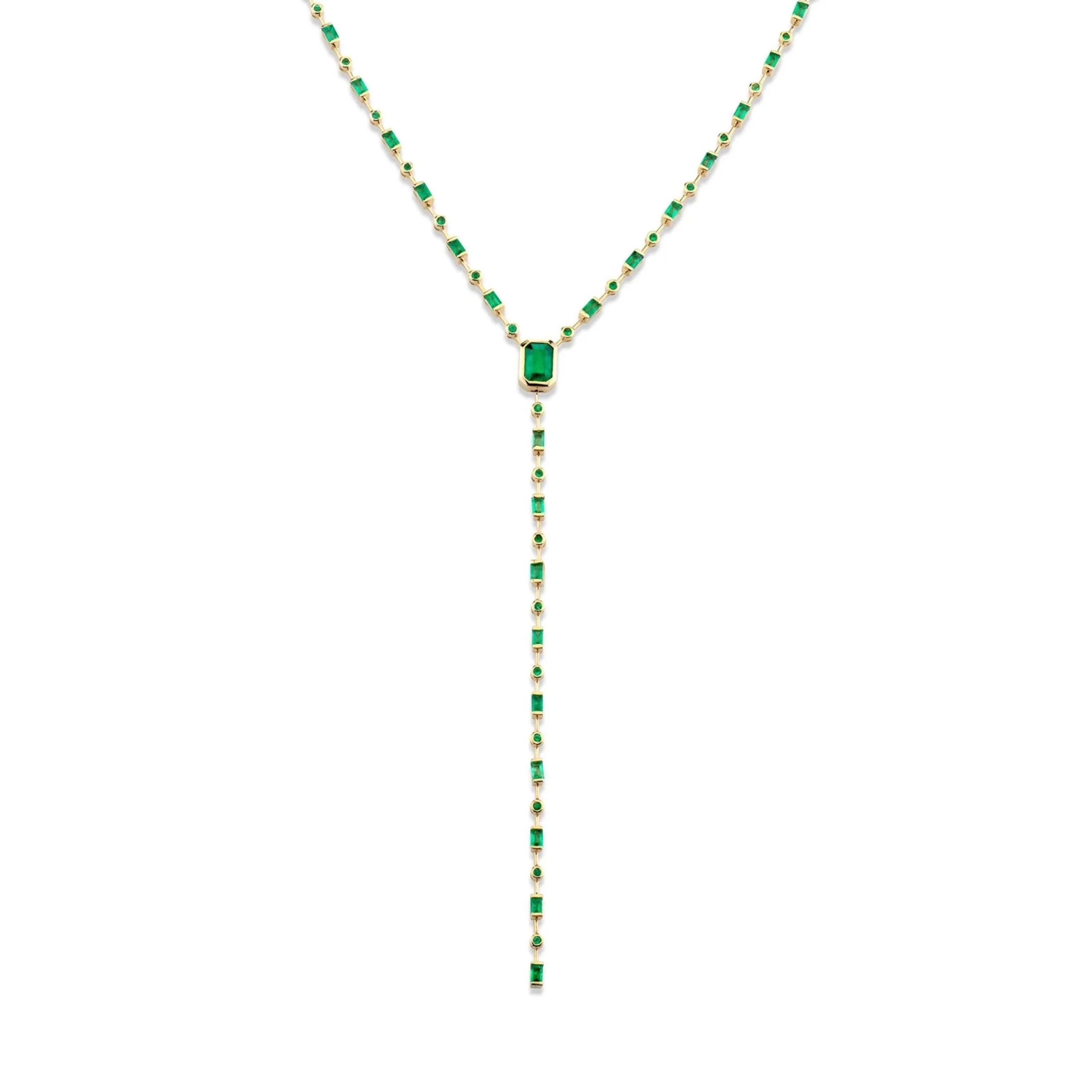 MIXED EMERALD Y NECKLACE - Image 5
