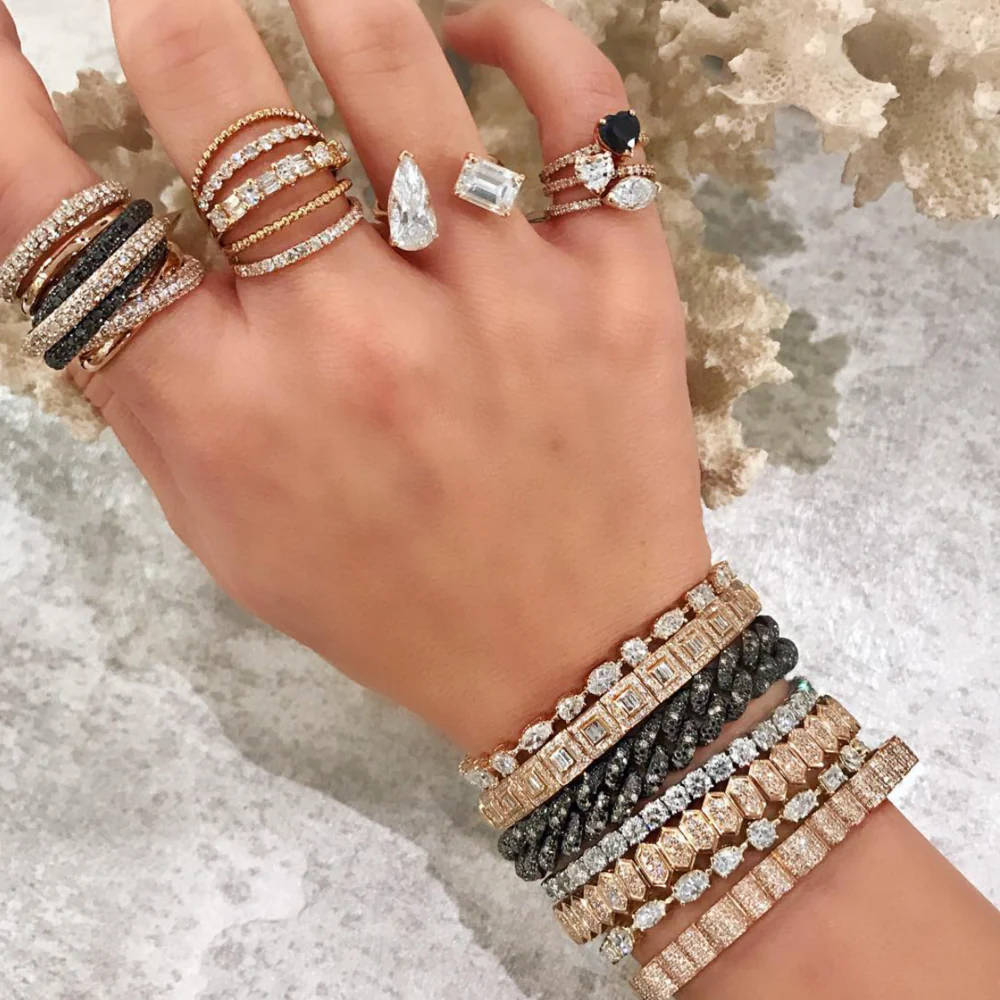 DIAMOND SOLITAIRE MARQUISE PINKY RING - Image 6