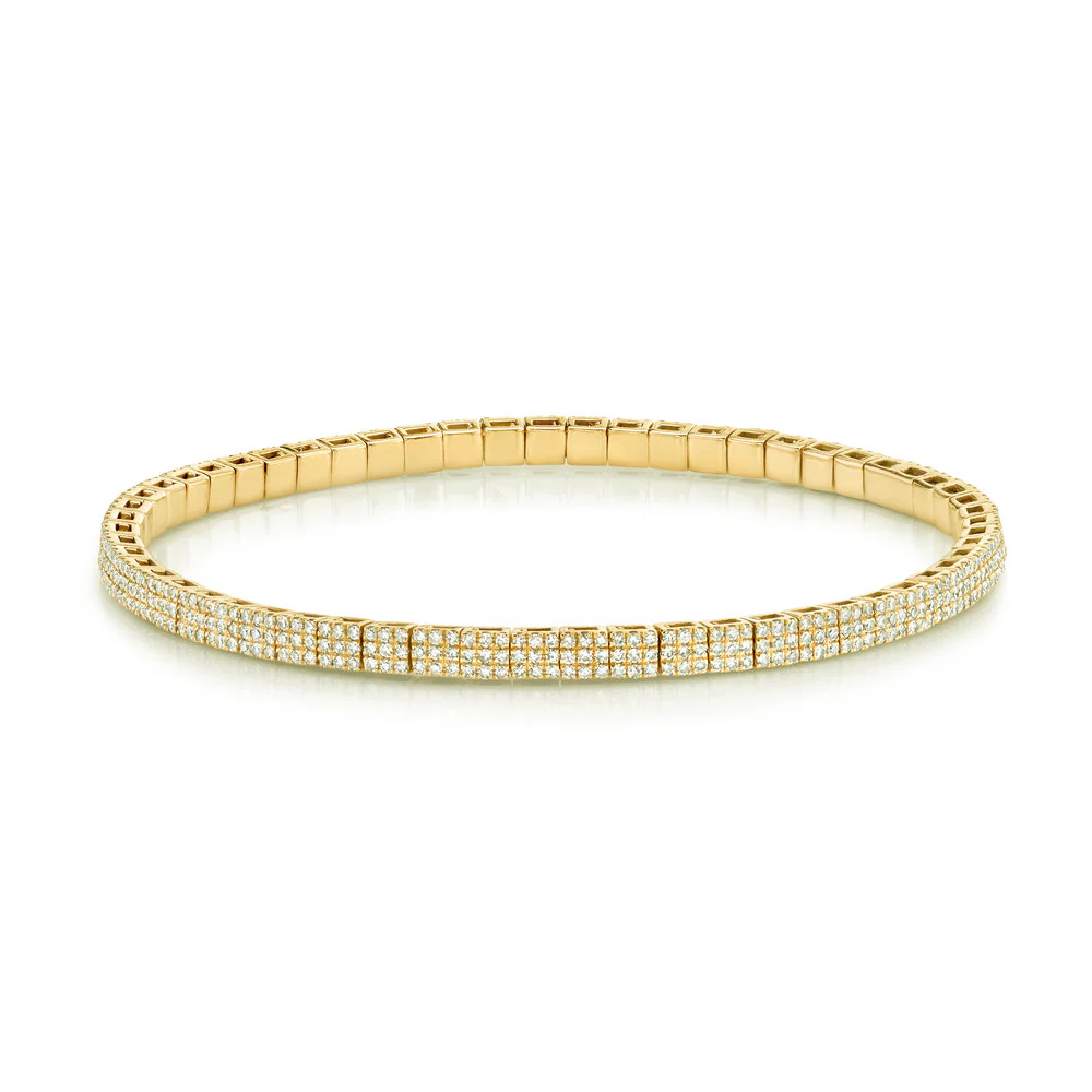 MEN'S PAVE SQUARE STRETCH BRACELET - Image 4