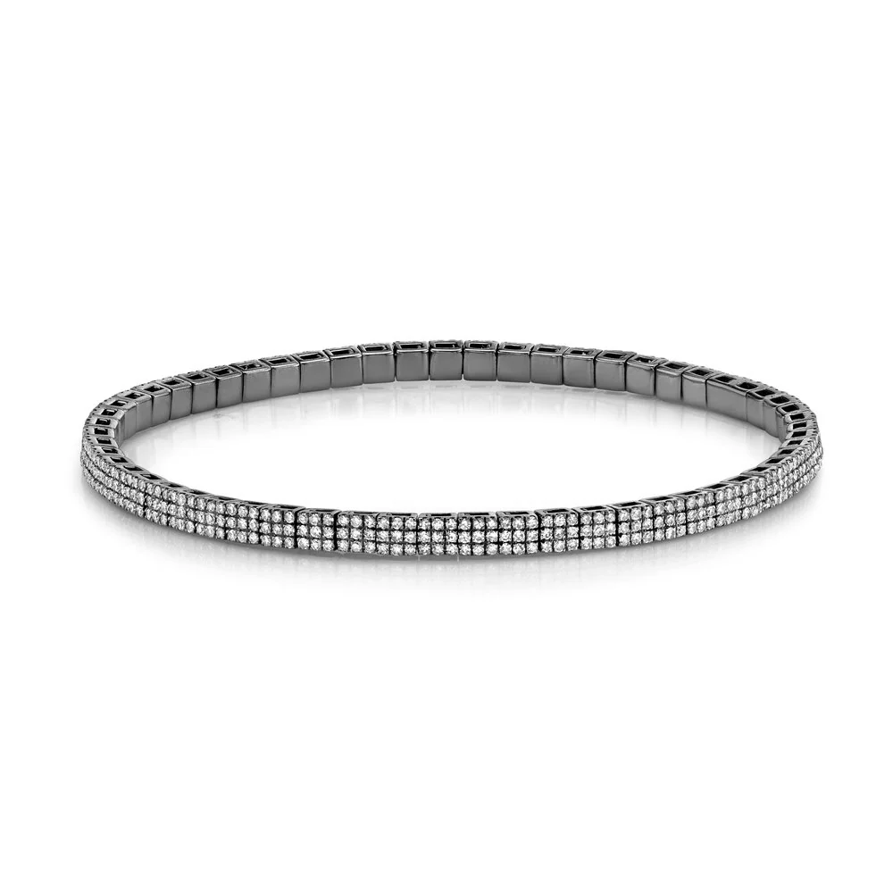 MEN'S PAVE SQUARE STRETCH BRACELET - Image 5