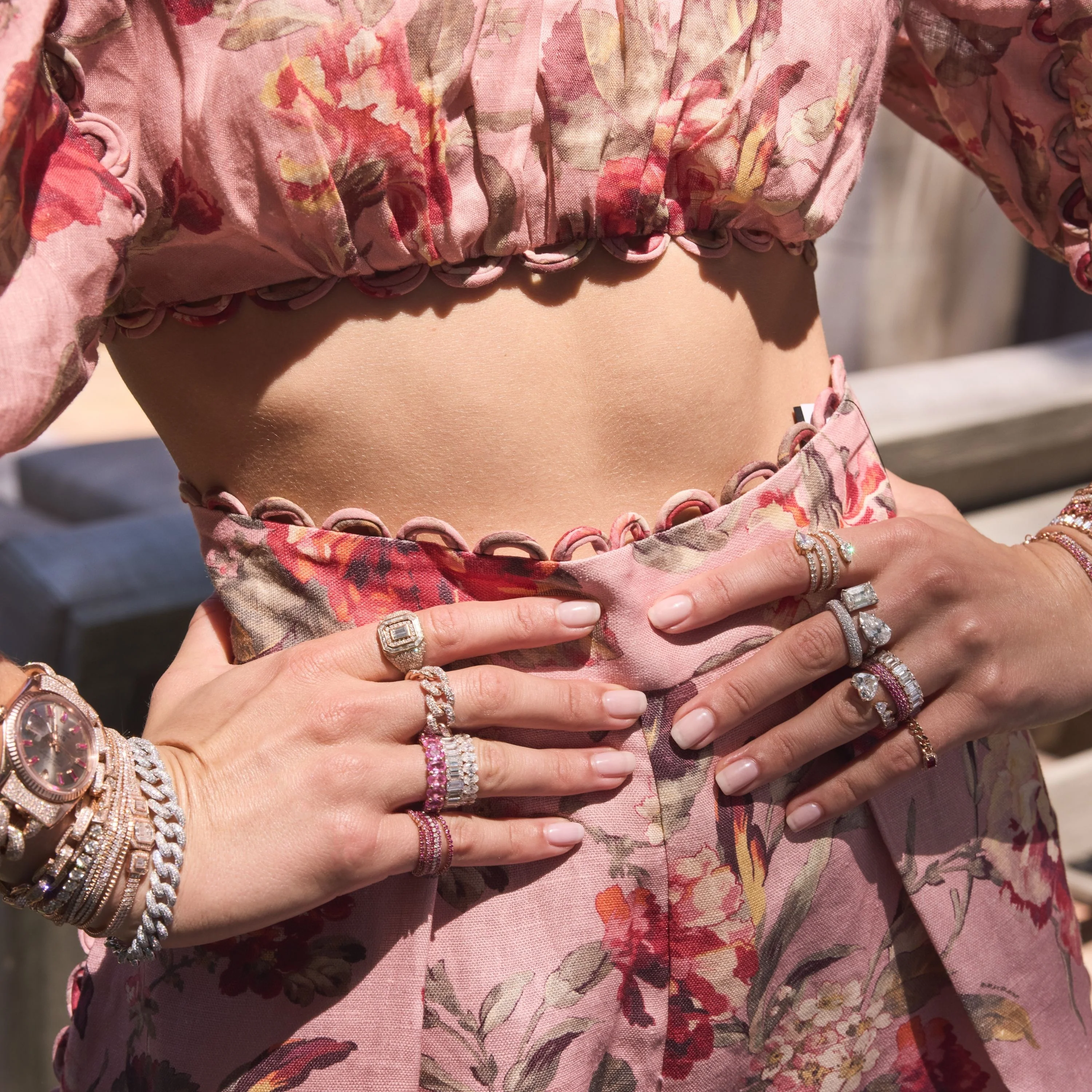 WHITE TOPAZ ETERNITY BAND - Image 4